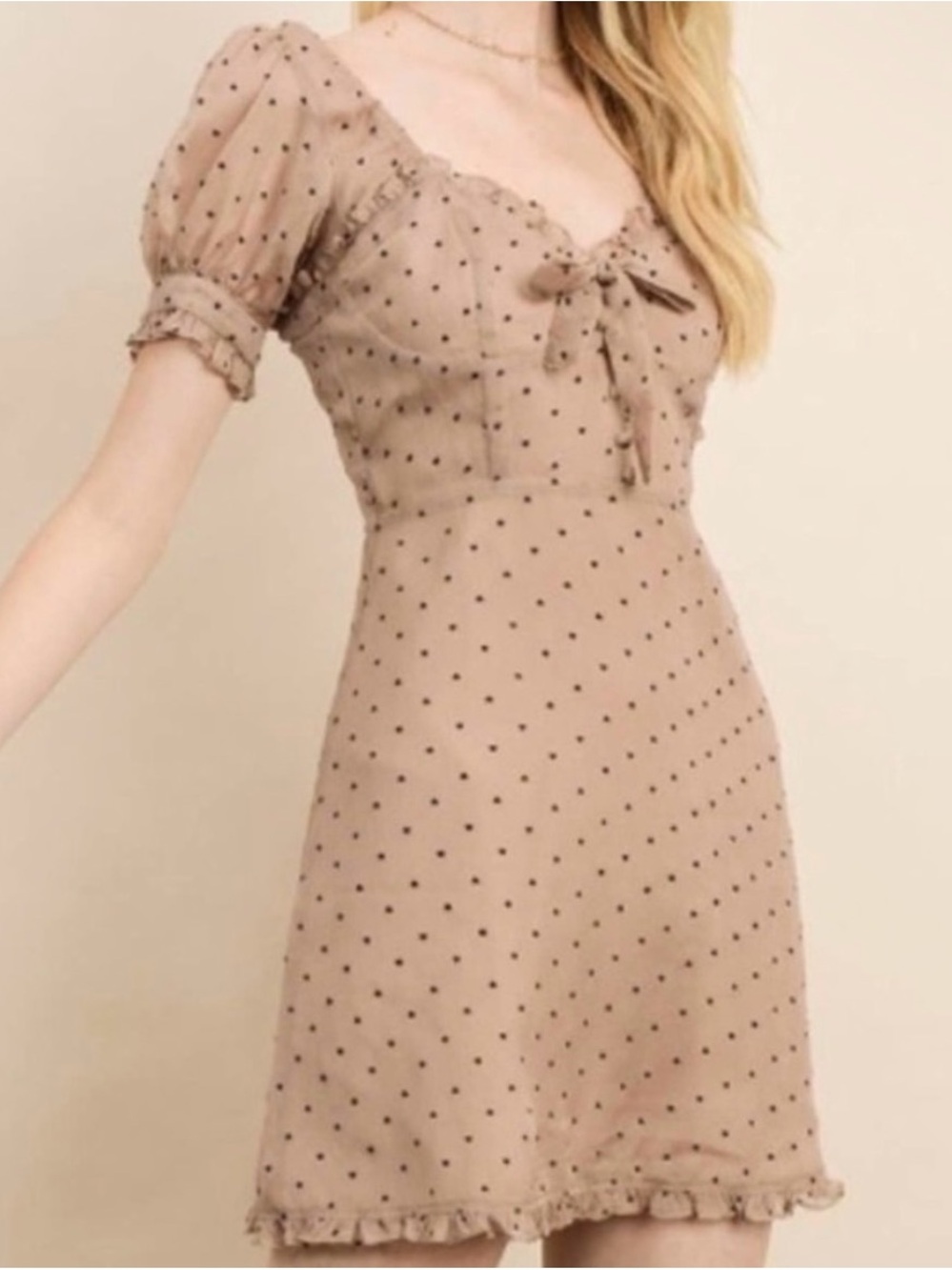 Dress Forum LA Heart Print Mini Ruffle Dress